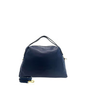 Baldinini Trend Blue Cowhide Clutch Bag