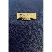 Baldinini Trend Blue Cowhide Clutch Bag