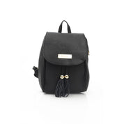 Baldinini Trend Black Leather Mini Chain Shoulder Bag