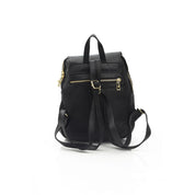 Baldinini Trend Black Leather Mini Chain Shoulder Bag