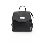 Baldinini Trend Black Cowhide Convertible Backpack