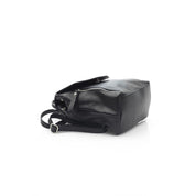 Baldinini Trend Black Cowhide Convertible Backpack