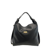Baldinini Trend Black Cowhide Convertible Backpack