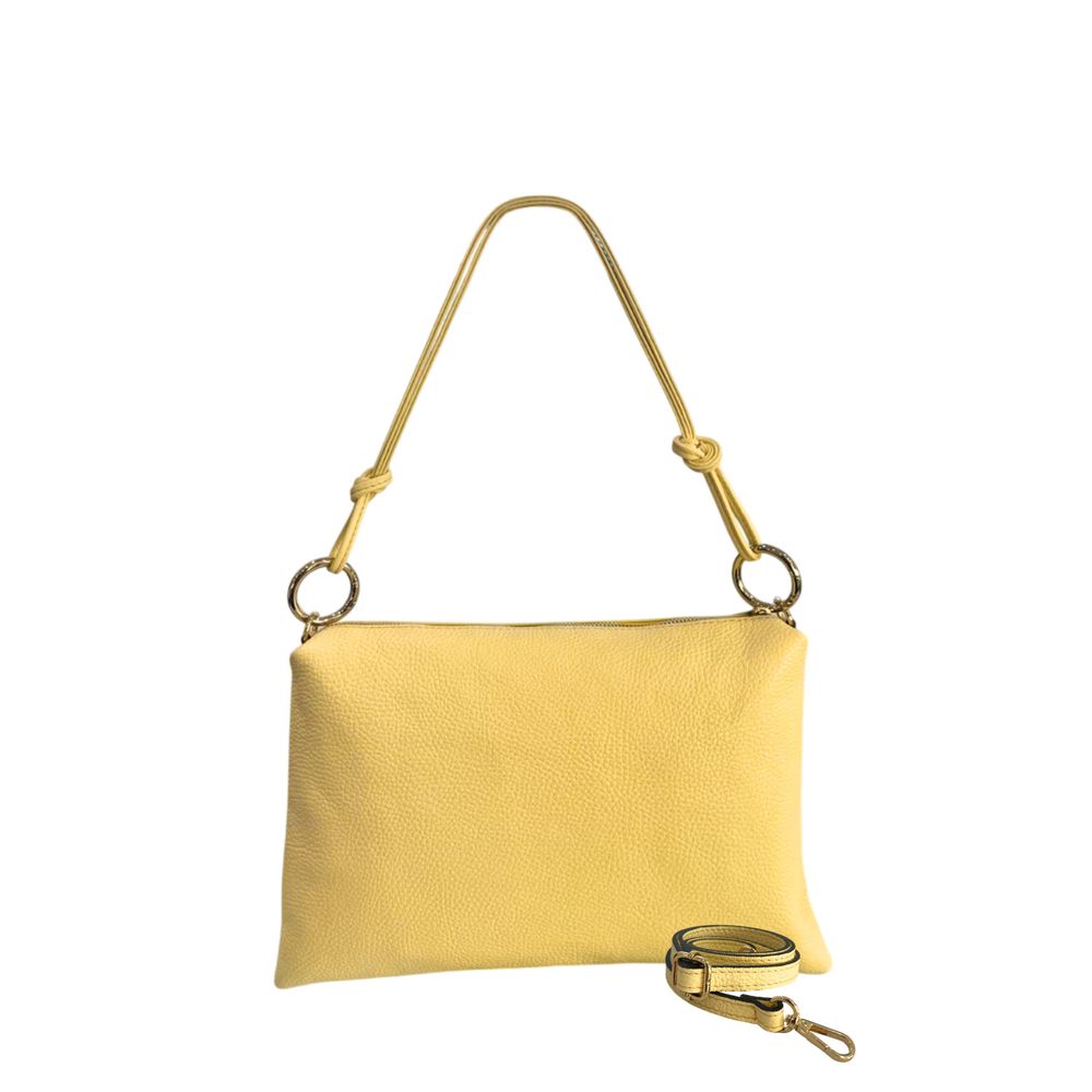 Baldinini Trend Bicolor Cowhide Clutch Bag