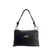 Baldinini Trend Black Leather Shoulder Bag