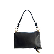 Baldinini Trend Black Leather Shoulder Bag