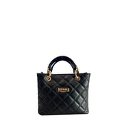 Baldinini Trend Black Leather Mini Handbag