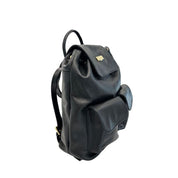 Baldinini Trend Black Leather Backpack