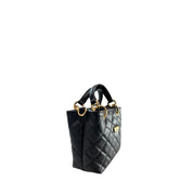 Baldinini Trend Black Leather Mini Handbag