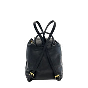 Baldinini Trend Black Leather Backpack