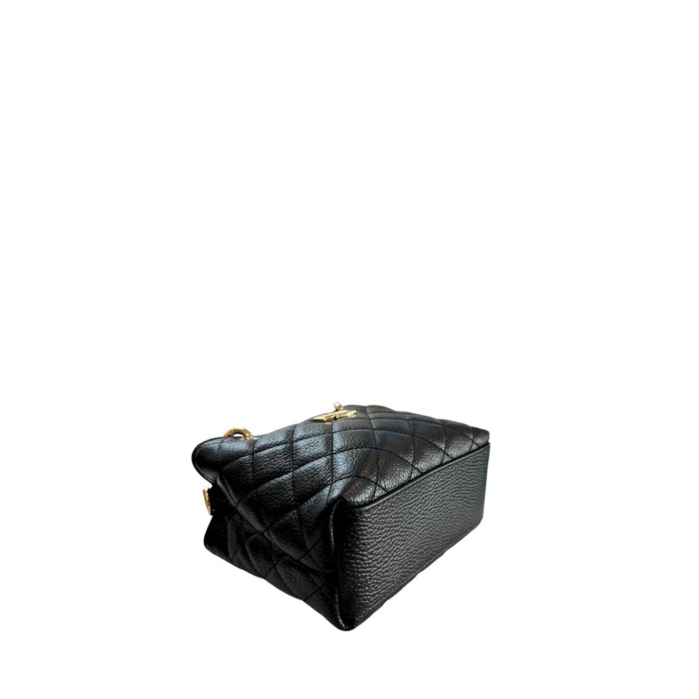 Baldinini Trend Black Leather Mini Handbag