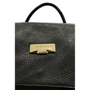 Baldinini Trend Black Leather Backpack