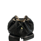 Baldinini Trend Black Leather Backpack