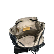 Baldinini Trend Black Leather Backpack