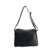 Baldinini Trend Black Leather Crossbody Bag