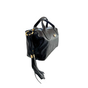 Baldinini Trend Black Cowhide Shoulder Bag
