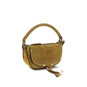 Chloé Brown Calf Leather Marcie Mini Shoulder Bag