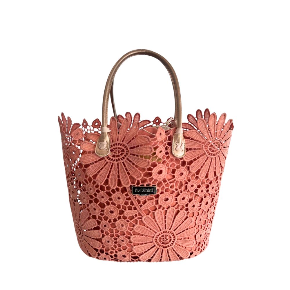 Baldinini Trend Pink PU Handbag