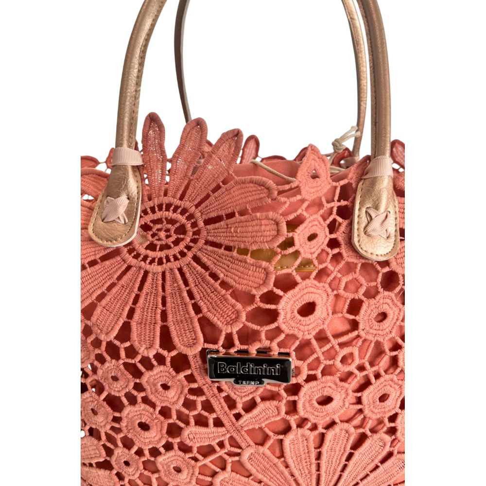 Baldinini Trend Pink PU Handbag