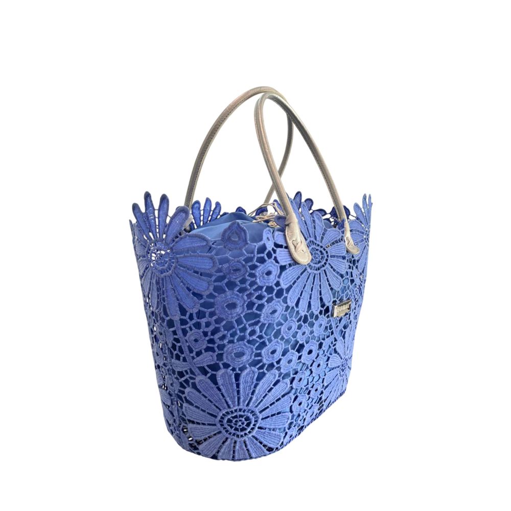 Baldinini Trend Blue PU Handbag