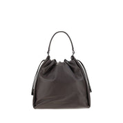 Brunello Cucinelli Brown Calf Leather Shoulder Bag