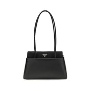Prada Black Calf Leather Shoulder Bag