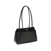 Prada Black Calf Leather Shoulder Bag
