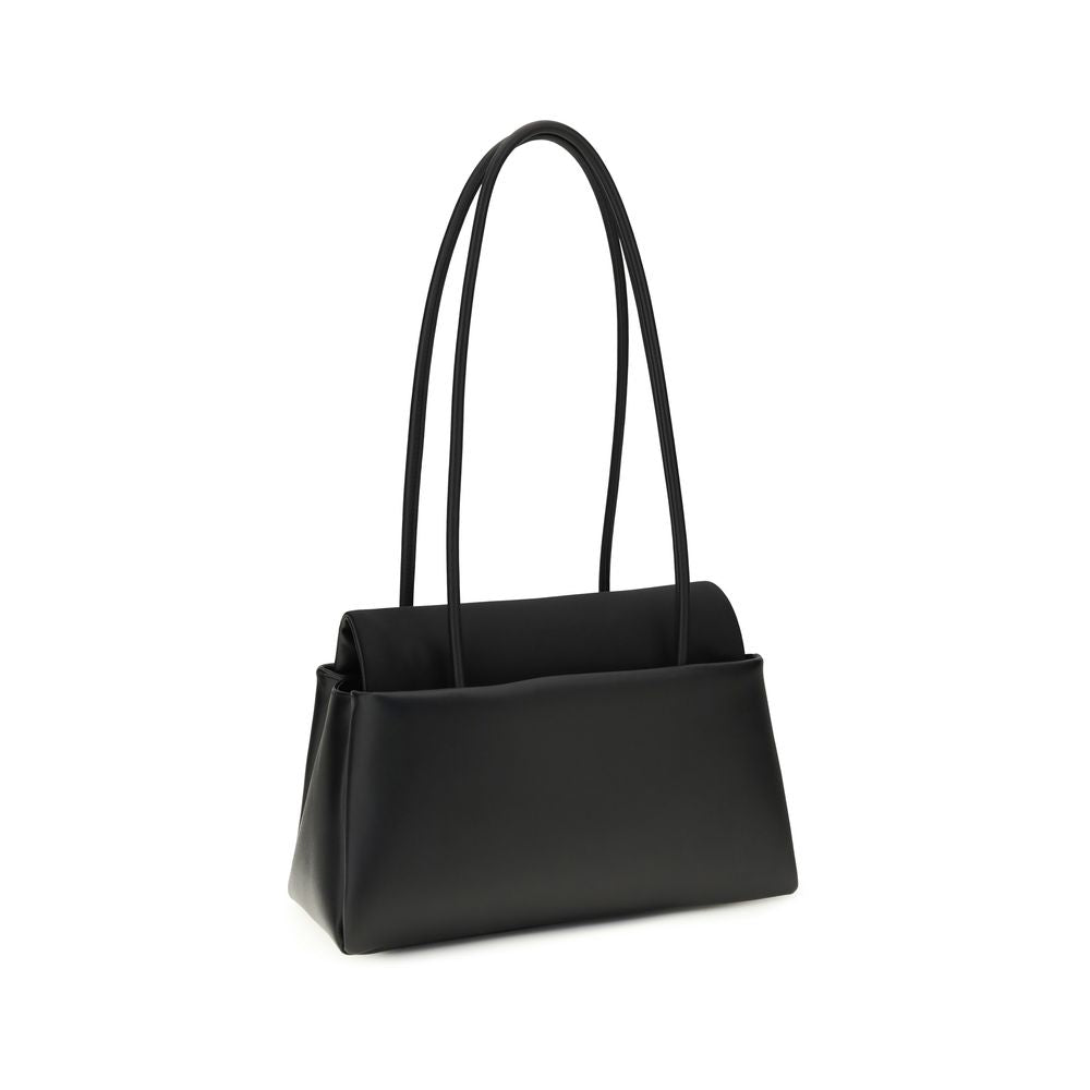 Prada Black Calf Leather Shoulder Bag