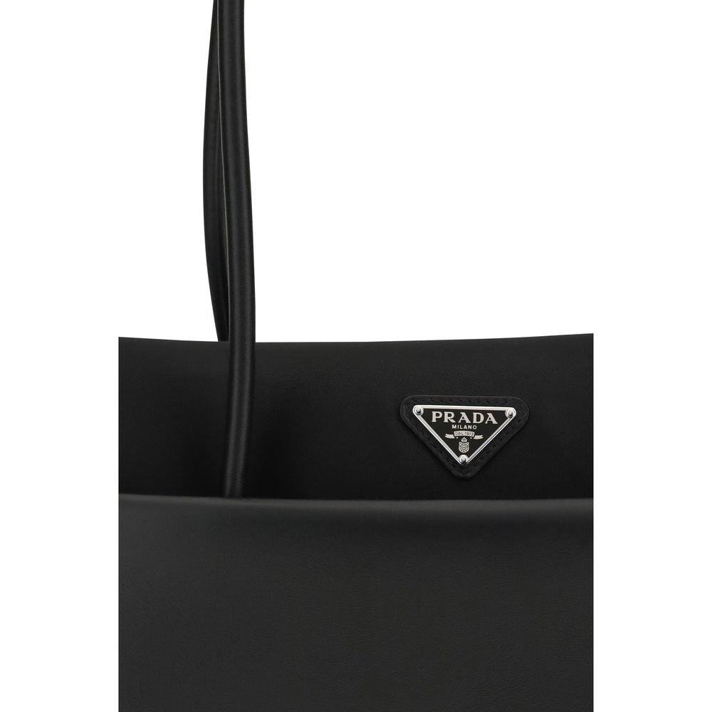 Prada Black Calf Leather Shoulder Bag