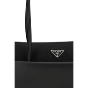 Prada Black Calf Leather Shoulder Bag