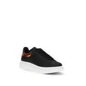 Alexander McQueen Black Calf Leather Platform Sneakers