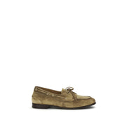 Bally Ebony Buffalo Leather Slip-On Loafers