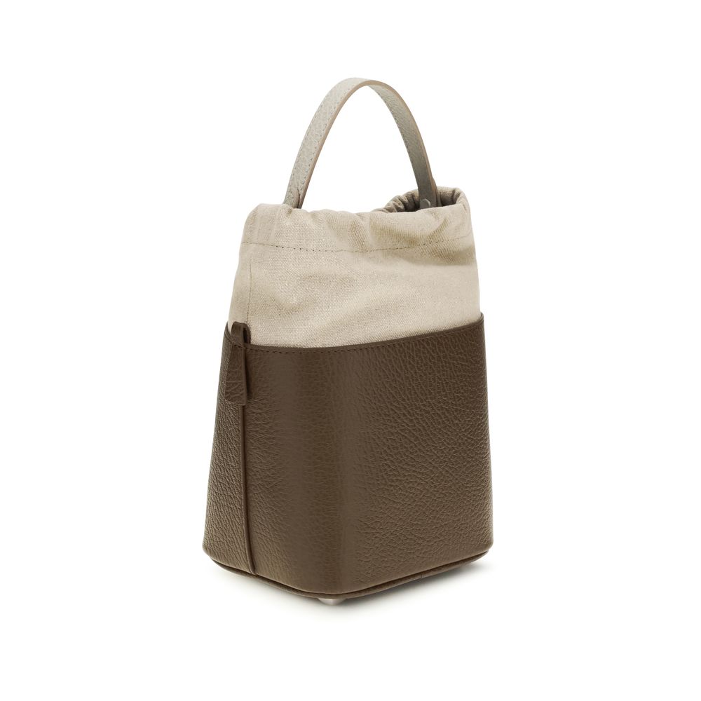 Maison Margiela Brown Calf Leather 5AC Bucket Bag