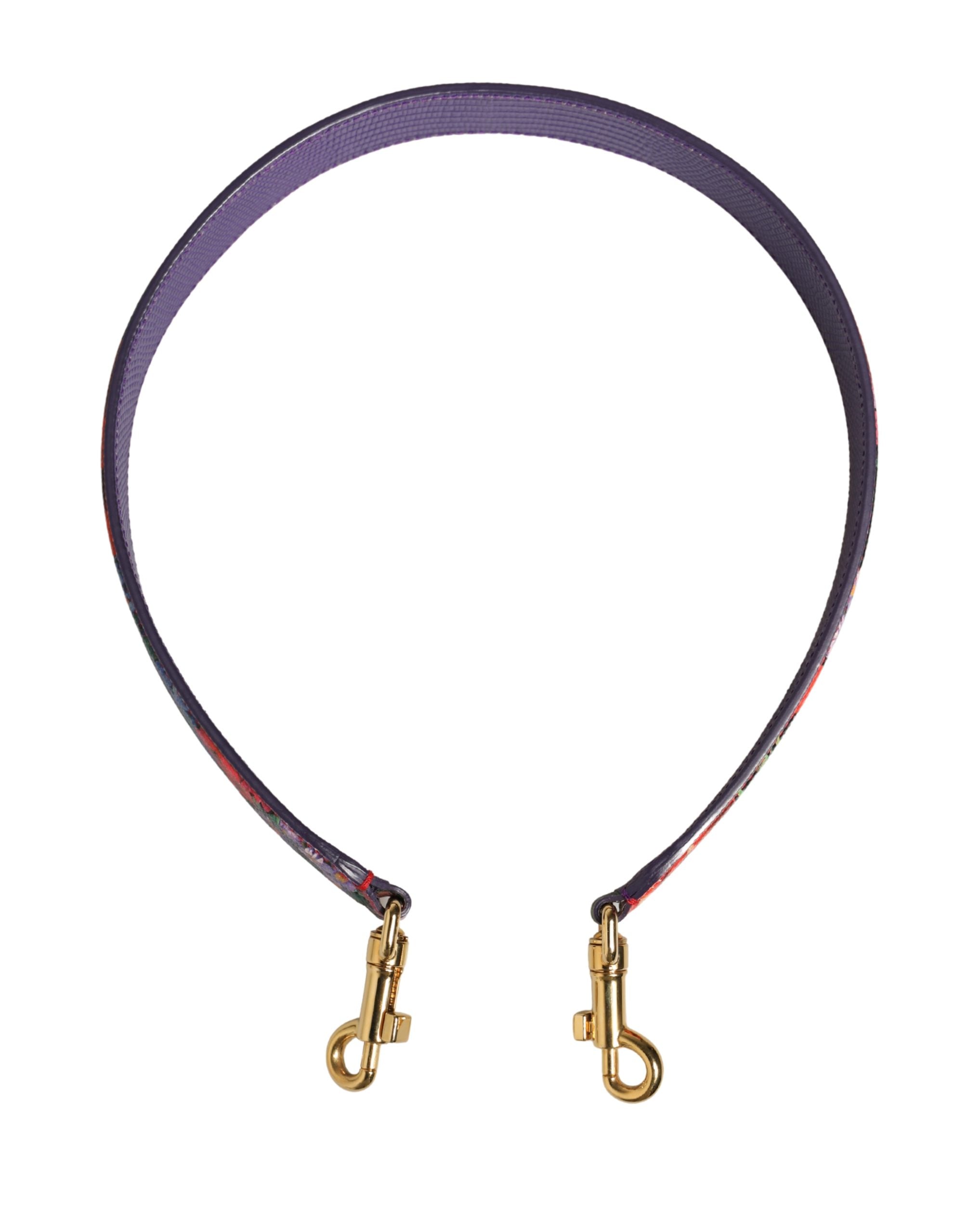 Dolce & Gabbana Multicolor Calf Leather Shoulder Strap