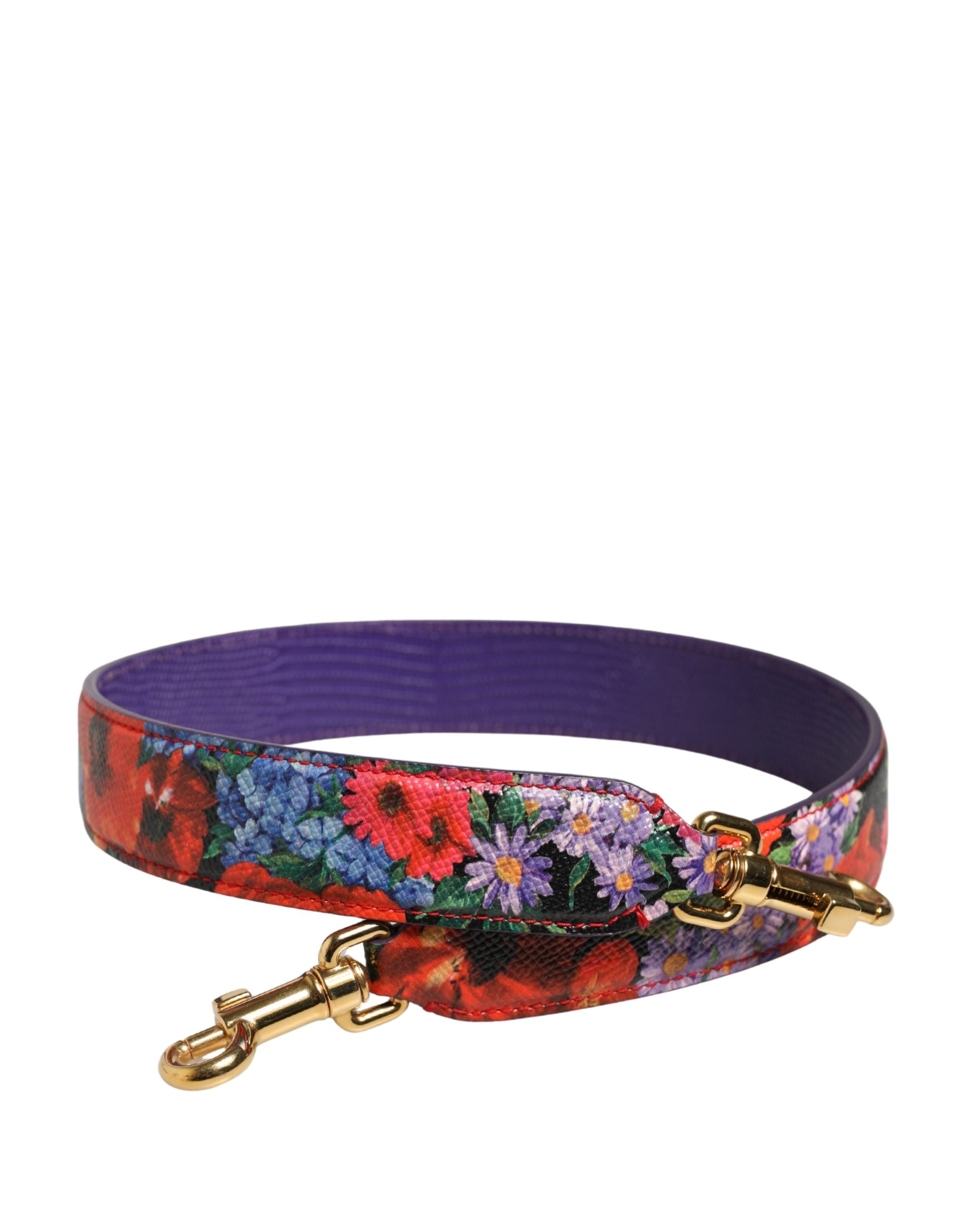 Dolce & Gabbana Multicolor Calf Leather Shoulder Strap