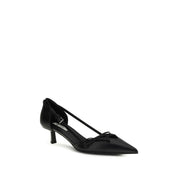 Prada Black Goatskin High-Heel Pumps