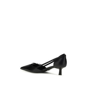 Prada Black Goatskin High-Heel Pumps