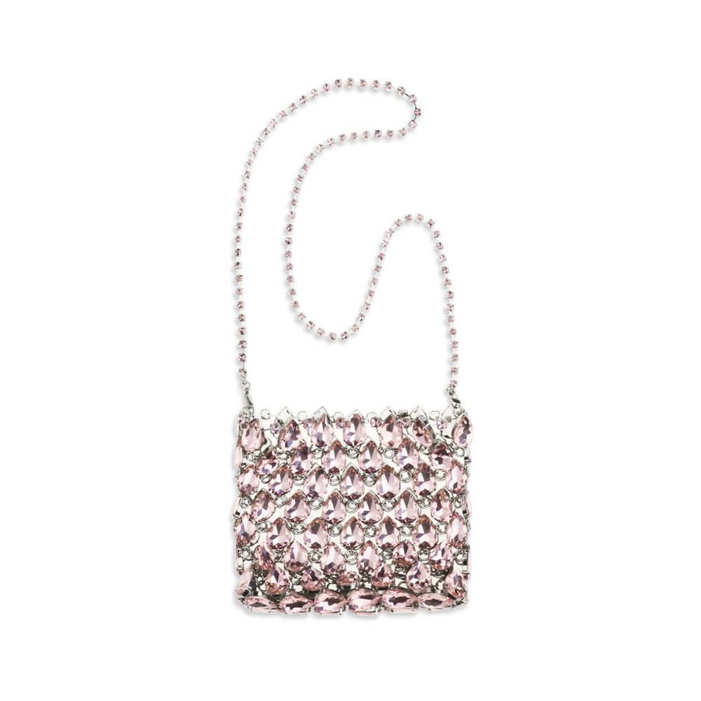 Self-Portrait Multicolor Polyester Crystal Mesh Shoulder Bag