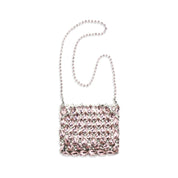 Self-Portrait Multicolor Polyester Crystal Mesh Shoulder Bag