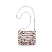 Self-Portrait Multicolor Polyester Crystal Mesh Shoulder Bag