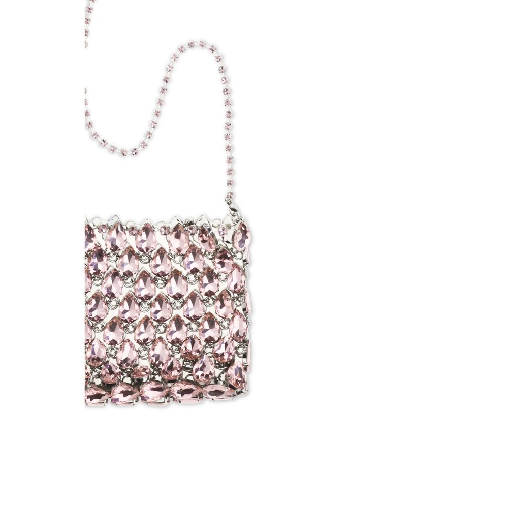 Self-Portrait Multicolor Polyester Crystal Mesh Shoulder Bag