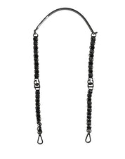 Dolce & Gabbana Black Leather Shoulder Strap