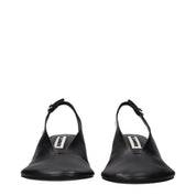 Jil Sander Black Leather Pumps