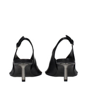 Jil Sander Black Leather Pumps