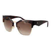 Police Brown Plastic Square Sunglasses