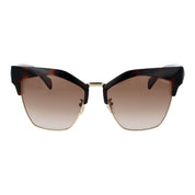 Police Brown Plastic Square Sunglasses