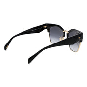 Police Black Plastic Cat Eye Sunglasses