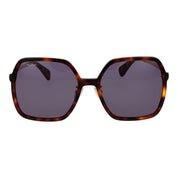 Max Mara Brown Acetate Square Sunglasses