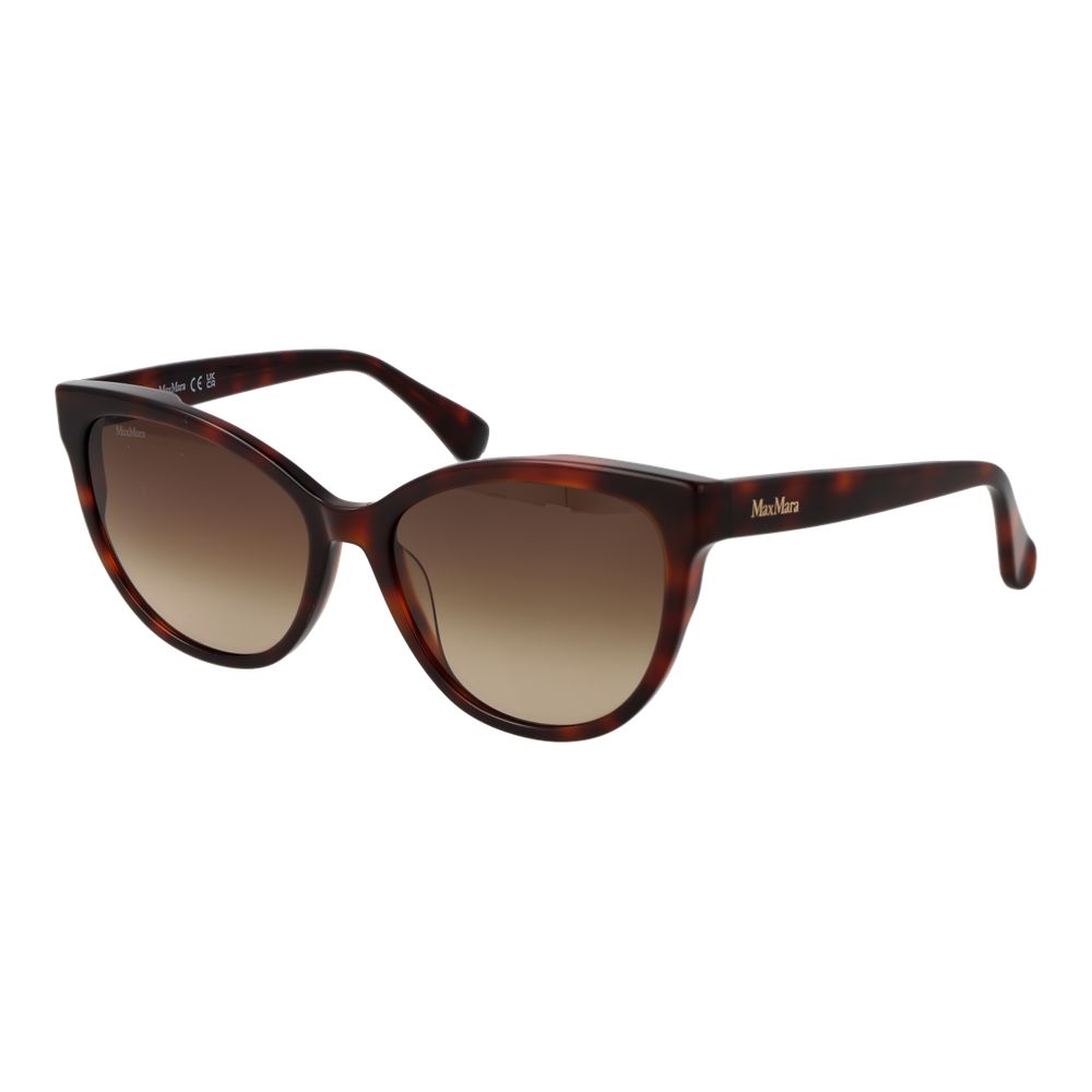 Max Mara Brown Acetate Cat Eye Sunglasses