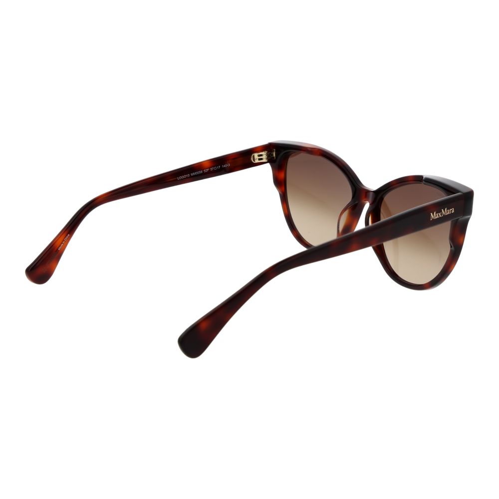 Max Mara Brown Acetate Cat Eye Sunglasses